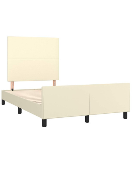 Giroletto senza Materasso Crema 120x190 cm Similpelle