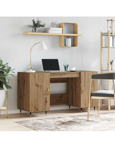 Scrivania rovere artigianale 140 x 50 x 75 cm Legno multistrato