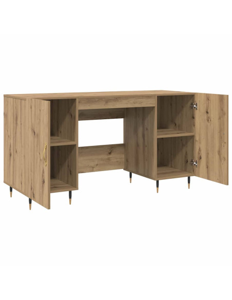 Scrivania rovere artigianale 140 x 50 x 75 cm Legno multistrato