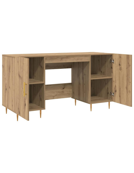 Scrivania rovere artigianale 140 x 50 x 75 cm Legno multistrato