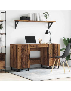 Scrivania Legno vecchio 140 x 50 x 75 cm Legno multistrato 2