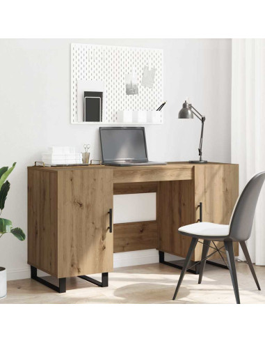 Scrivania rovere artigianale 140 x 50 x 75 cm Legno multistrato