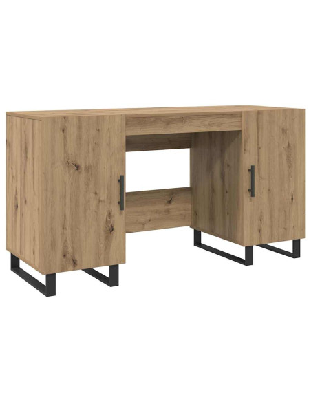 Scrivania rovere artigianale 140 x 50 x 75 cm Legno multistrato