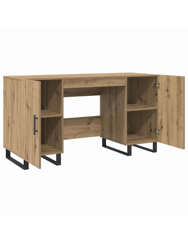 Scrivania rovere artigianale 140 x 50 x 75 cm Legno multistrato
