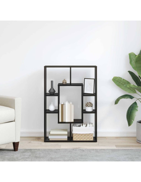 Armadio per Libri Rovere Nero 63 x 20 x 90 cm Legno multistrato