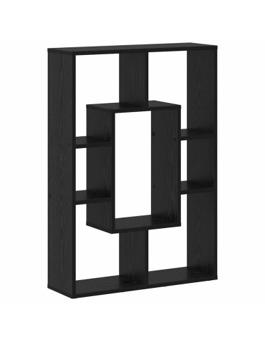 Armadio per Libri Rovere Nero 63 x 20 x 90 cm Legno multistrato