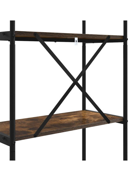Libreria Rovere fumo 80 x 30 x 109 cm Legno multistrato