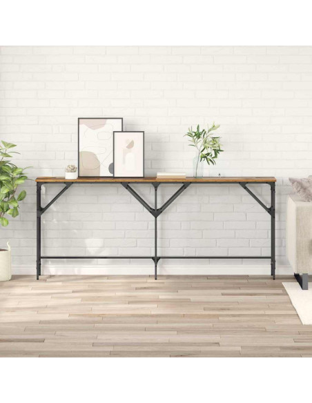 Tavolo consolle Legno vecchio 180 x 29 x 75 cm