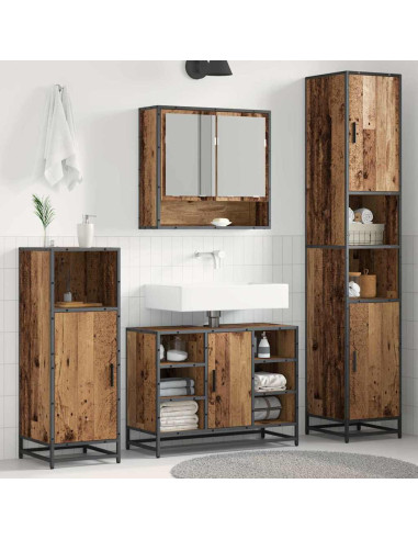 Set di mobili per il bagno Legno vecchio 35 x 37,5 x 188,5 cm