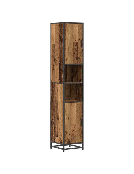 Mobile da Bagno con porta Legno vecchio 35 x 37.5 x 188.5 cm