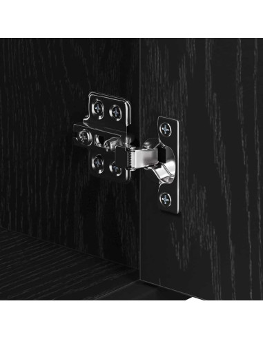 Set di mobili per il bagno Rovere Nero 35 x 37,5 x 188,5 cm