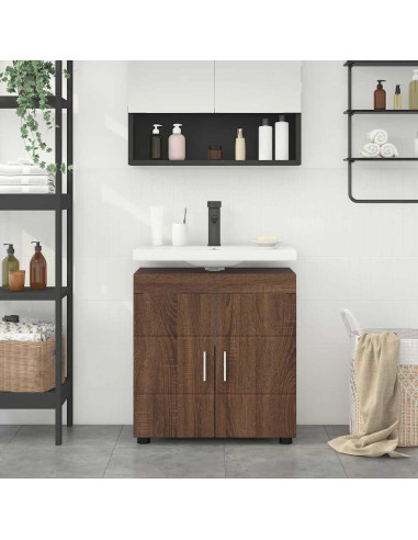 Set di Armadi da Bagno TULUM Rovere Marrone 60 x 34 x 63 cm