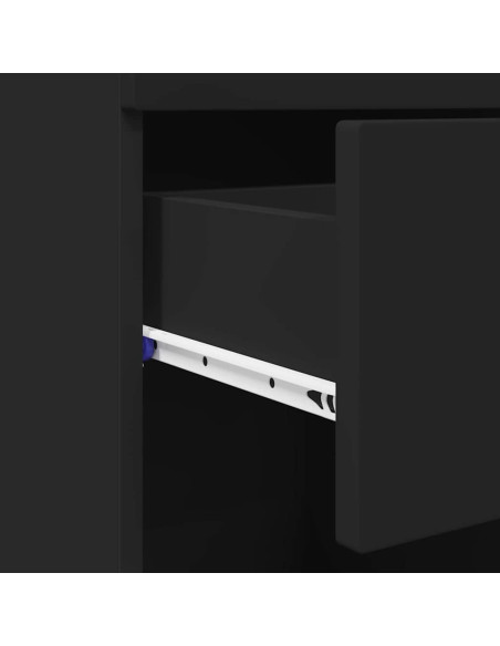 Mobile da Bagno Nero 37 x 31.5 x 82 cm Legno multistrato