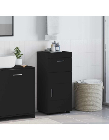 Set di Armadi da Bagno TULUM Nero 37 x 31,5 x 82 cm