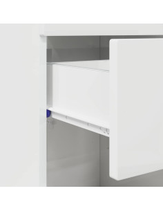 Set di Armadi da Bagno TULUM Bianco Lucido 37 x 31,5 x 82 cm 2