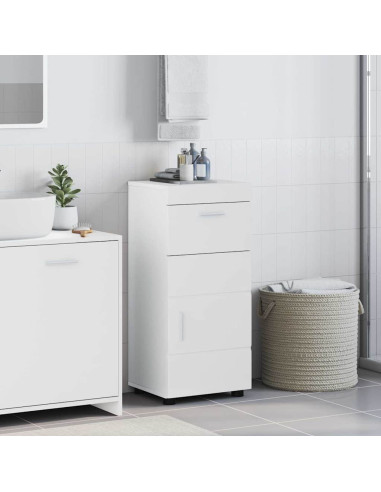 Set di Armadi da Bagno TULUM Bianco Lucido 37 x 31,5 x 82 cm
