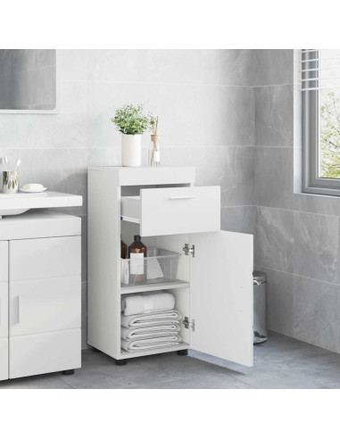 Set di Armadi da Bagno TULUM Bianco Lucido 37 x 31,5 x 82 cm