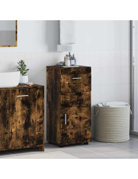 Mobile da Bagno Rovere fumo 37 x 31.5 x 82 cm Legno multistrato
