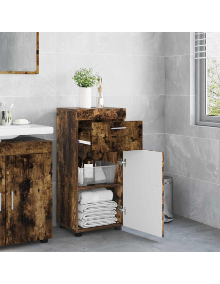Set di Armadi da Bagno TULUM Rovere fumé 37 x 31,5 x 82 cm