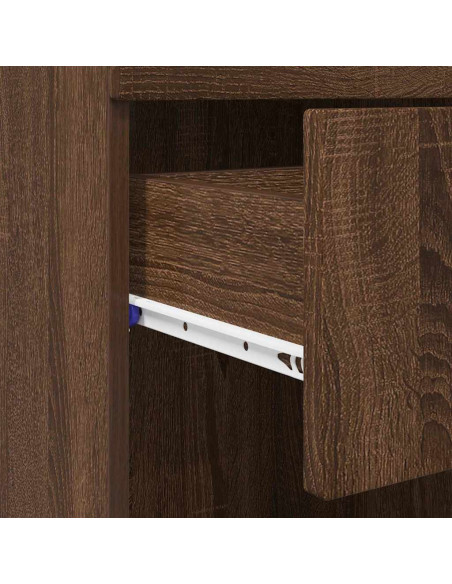 Mobile da Bagno con porta Rovere marrone 37 x 31.5 x 82 cm