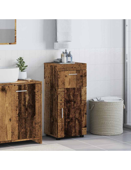 Mobile da Bagno con porta Legno vecchio 37 x 31.5 x 82 cm