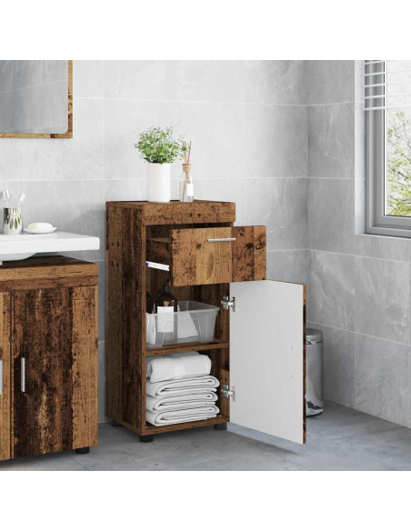 Mobile da Bagno con porta Legno vecchio 37 x 31.5 x 82 cm