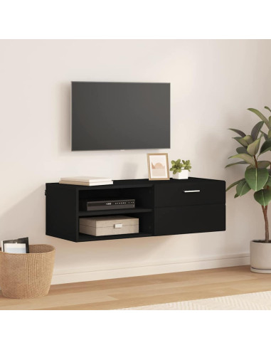 Armadio in Legno Nero 100,5 x 39 x 30 cm Legno multistrato