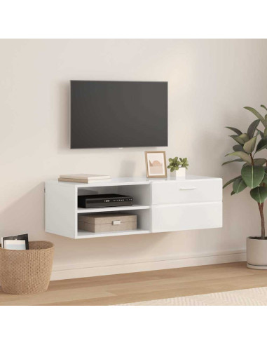 Armadio in Legno con cassetto Grigio cemento 100,5 x 39 x 30 cm