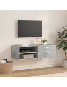 Armadio in Legno con cassetto Bianco Lucido 100,5 x 39 x 30 cm 2