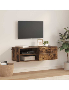 Armadio in Legno con cassetto Rovere fumé 100,5 x 39 x 30 cm 2