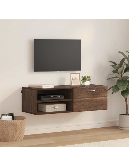 Mobile TV Rovere marrone 100.5 x 39 x 30 cm Legno multistrato