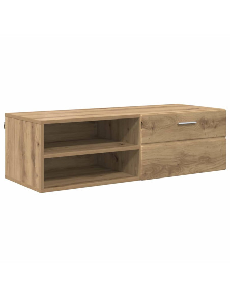 Mobile TV con cassetto rovere artigianale 100.5 x 39 x 30 cm