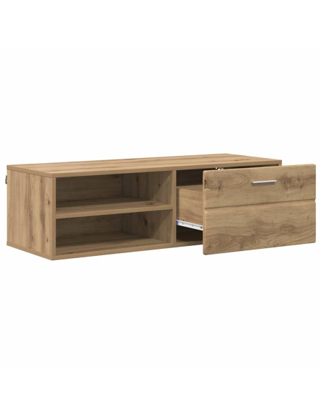 Mobile TV con cassetto rovere artigianale 100.5 x 39 x 30 cm