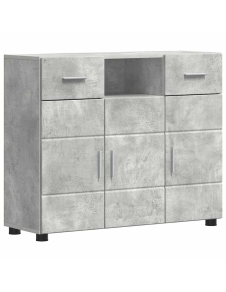 Credenza Grigio cemento 88.5 x 30.5 x 73 cm Legno multistrato
