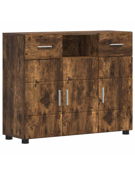 Credenza Rovere fumo 88.5 x 30.5 x 73 cm Legno multistrato