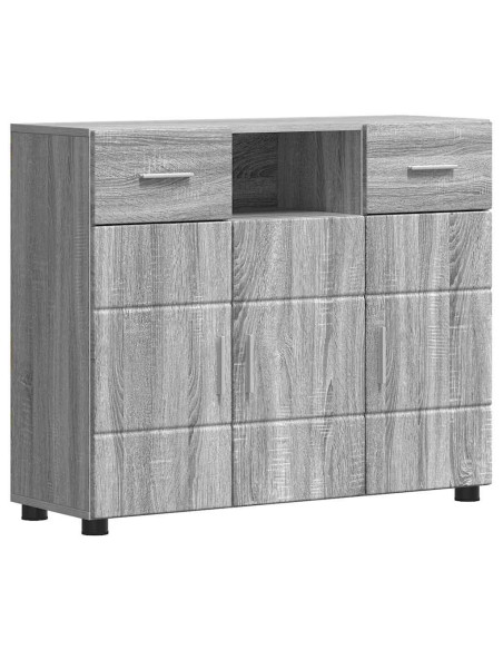 Credenza Grigio sonoma 88.5 x 30.5 x 73 cm Legno multistrato