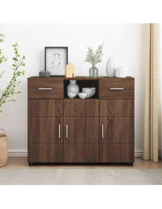 Armadio in Legno Rovere Marrone 88,5 x 30,5 x 73 cm 2