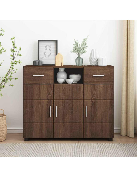 Armadio in Legno Rovere Marrone 88,5 x 30,5 x 73 cm