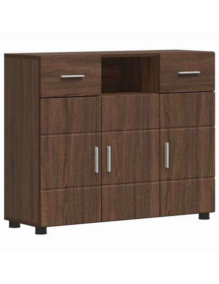 Credenza Rovere marrone 88.5 x 30.5 x 73 cm Legno multistrato