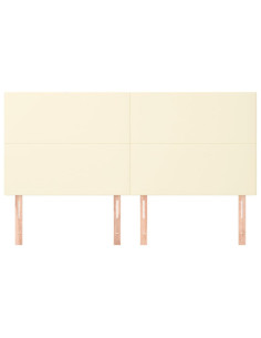 Testiere 4 pz Crema 100x5x78/88 cm in Similpelle 2