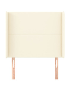 Testiera ad Orecchio Crema 103x16x118/128 cm in Similpelle 2