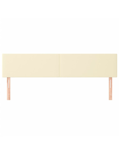 Testiere 2 pz Crema 100x5x78/88 cm in Similpelle