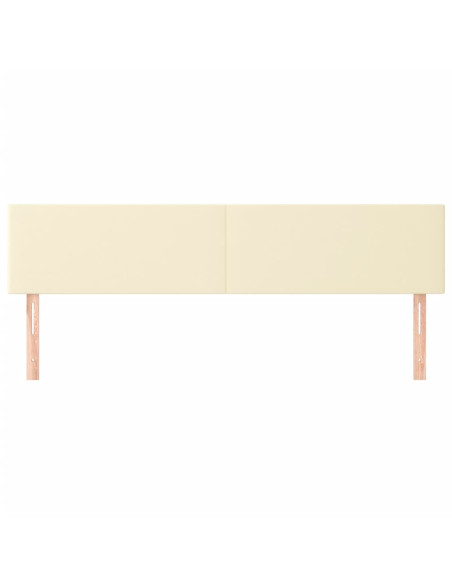 Testiere 2 pz Crema 100x5x78/88 cm in Similpelle