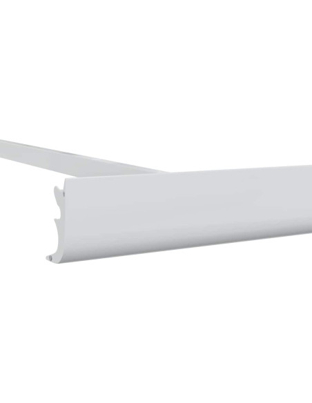 Tenda da Sole Bianco 5 x 3 m Metallo