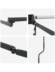 Tenda da Sole Antracite 3,5 x 2,5 m Metallo