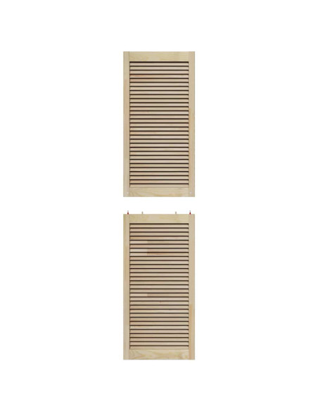 Porte per Armadi Altro 2 pcs Marrone 201 x 49.5 x 2.1 cm