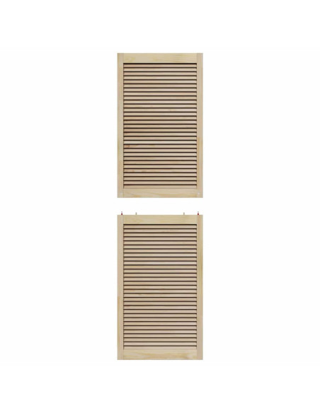 Porte per Armadi Altro 2 pcs Marrone 201 x 59.5 x 2.1 cm