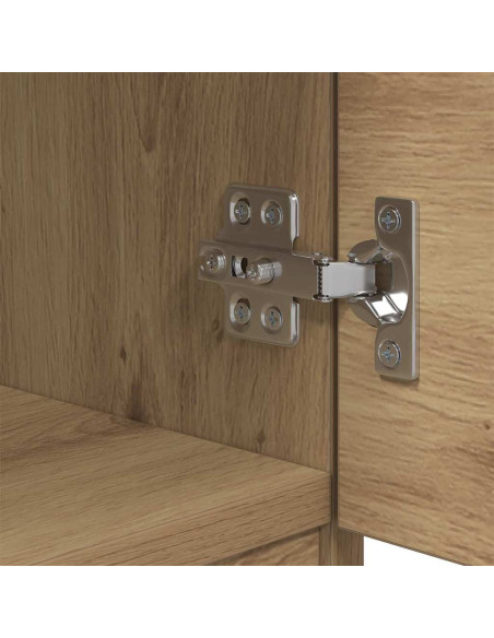 Armadietto per letto 2 pcs rovere artigianale 40 x 39 x 40 cm