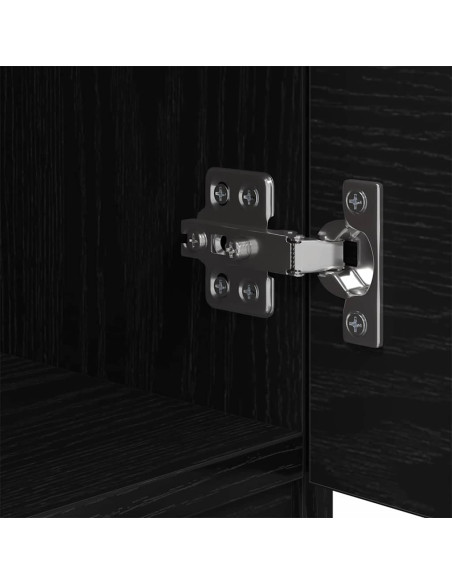 Armadietto per letto 2 pcs Rovere nero 40 x 39 x 40 cm