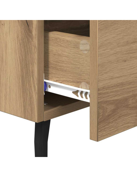 Armadio da Notte 2 pcs rovere artigianale 40 x 35 x 47,5 cm